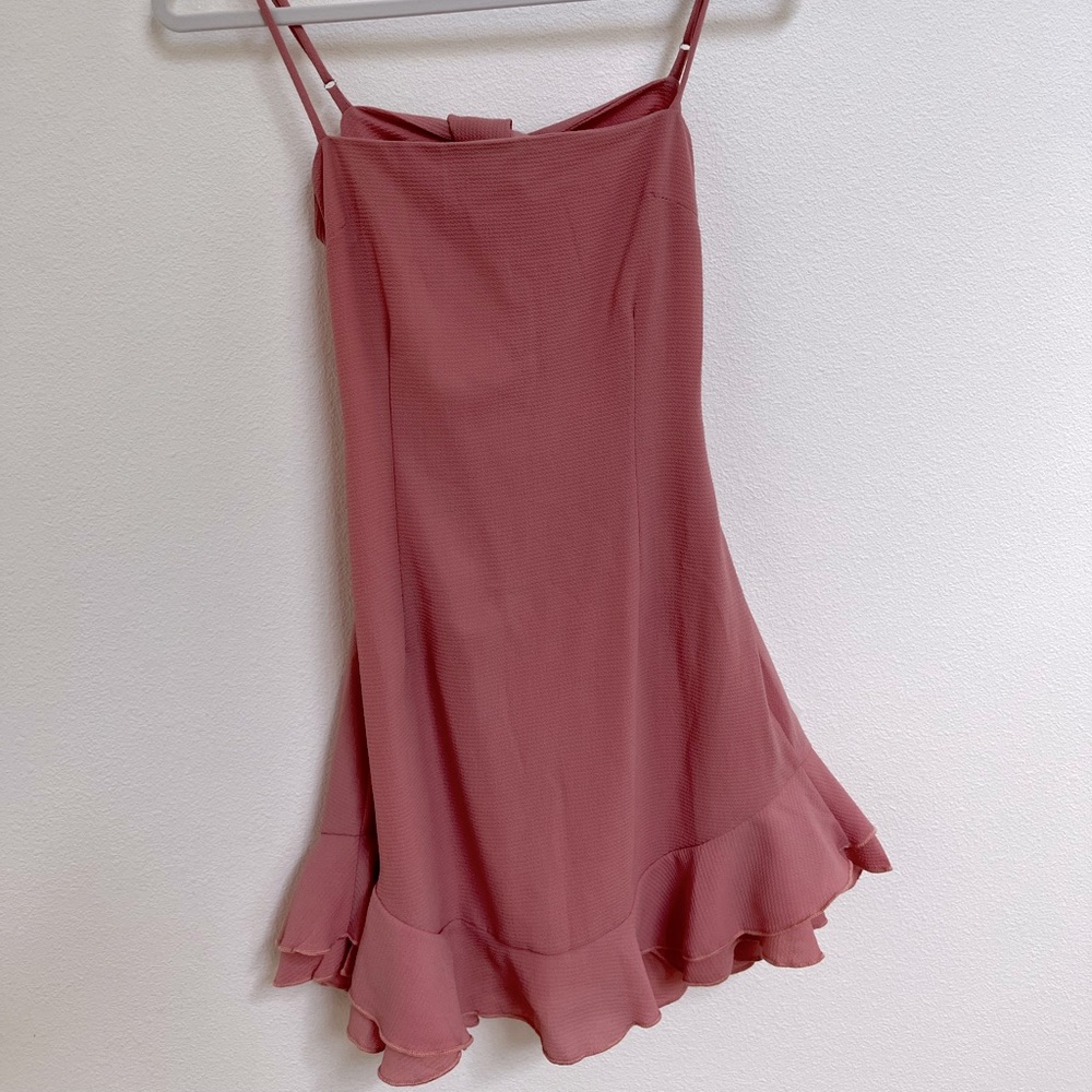 Small Lucy in the Sky Aubrey Ruffle Dress In Light Mauve-never worn,tags removed